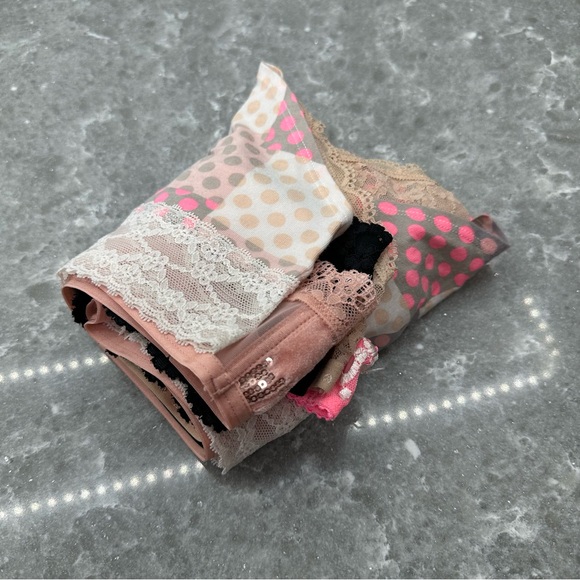 6-Pack VS & PINK Women’s Underwear – Brand New L, Neutral + Pink Mix - Picture 16 of 16